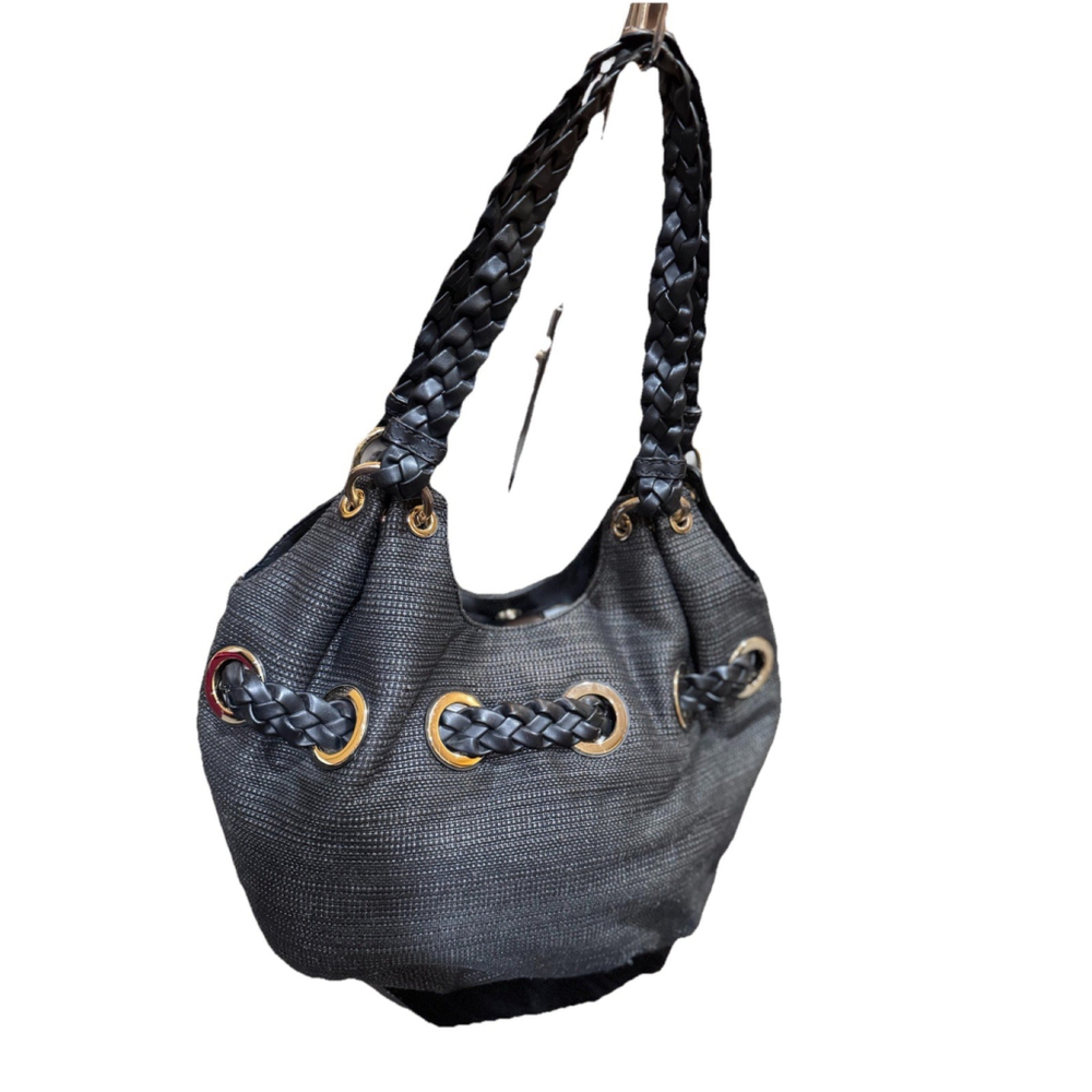 Michael Kors Camden Large Straw Tote Trimmed In Leather - Picture 7 of 15
